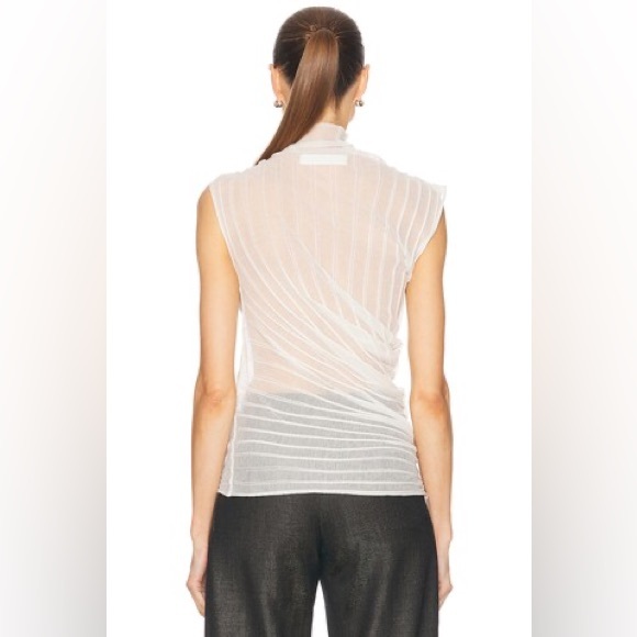 VICTORIA BECKHAM - Sleeveless High Neck Top - Picture 4 of 12